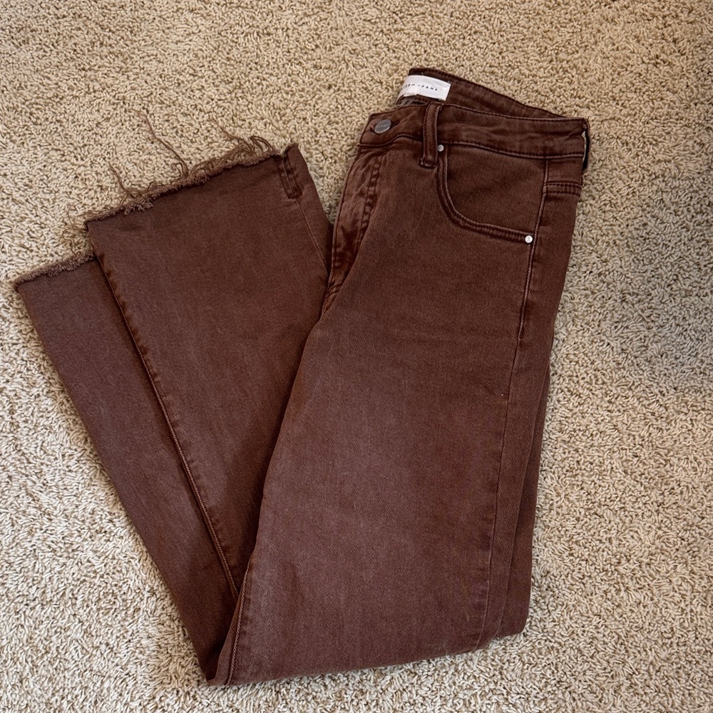 NEW w/out Tags | Risen Jeans | Brown Straight Leg Women's Jeans | Size 11/30
